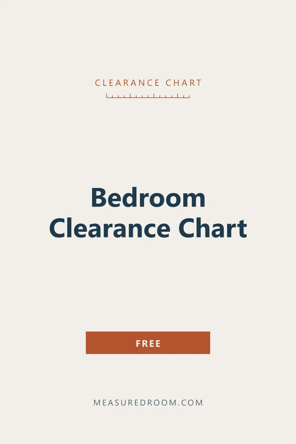 Bedroom clearance chart.