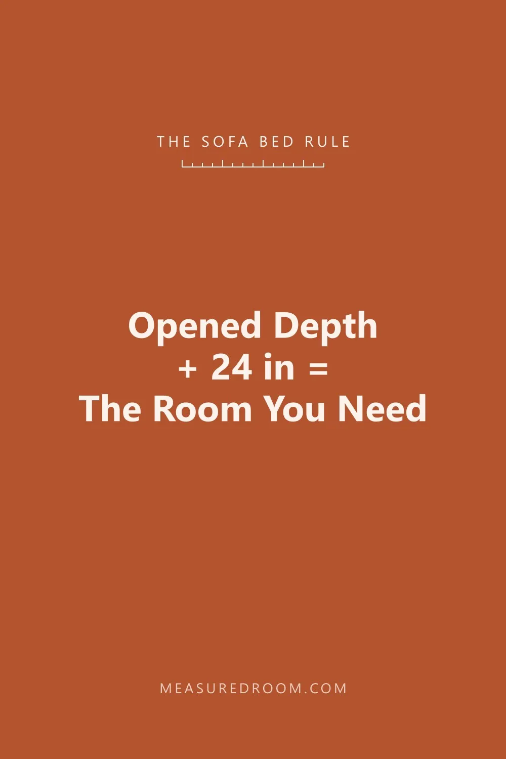 Opened depth + 24 in = the room you need